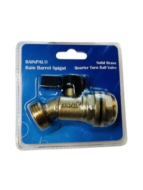 Rainpal RBS005 Brass Rain Barrel Spigot Quarter Turn For Open Top Containers NEW